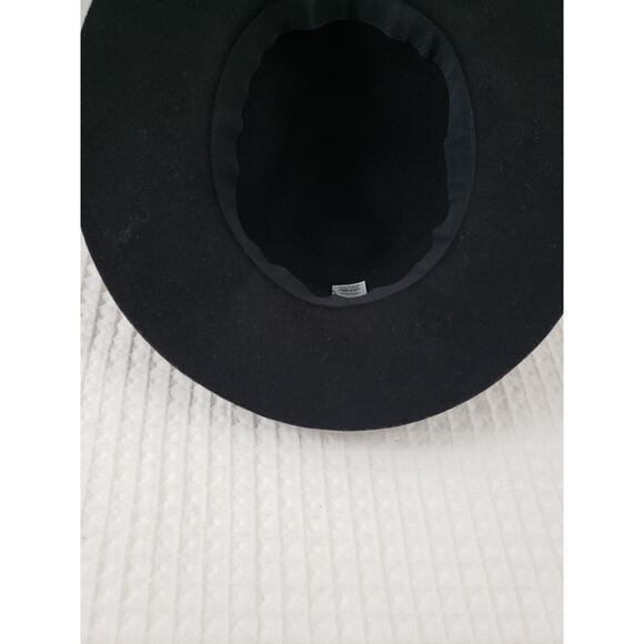 (F5) Women’s Cowgirl Felted Hat Black 100% Wool One Size - Picture 3 of 4
